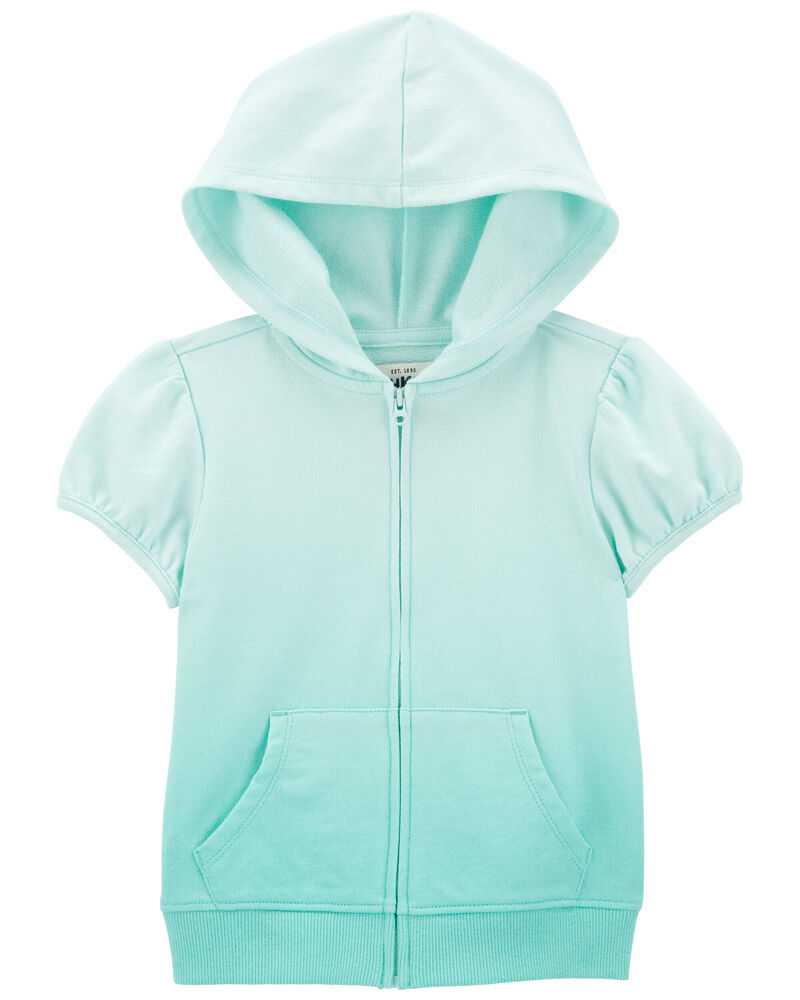 Toddler French Terry Hooded Full-Zip Top, image 1 of 3 slides