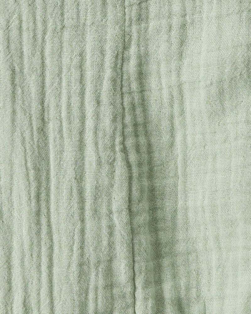 Baby Organic Cotton Gauze Overalls, image 4 of 6 slides