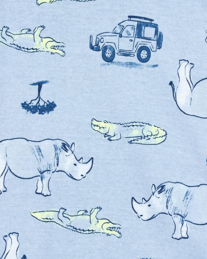 Baby 4-Piece Alligator Cotton Pajamas, image 3 of 4 slides