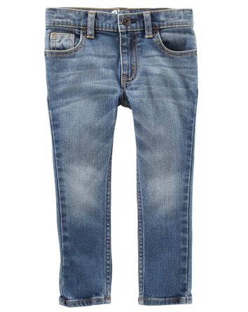Baby Medium Blue Wash Skinny-Leg Jeans, 