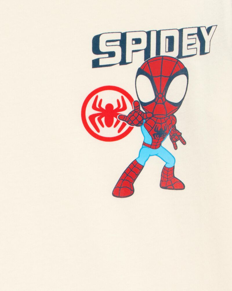 Toddler Marvel™ Spider-Man Short-Sleeve Graphic Tee - Cream, image 3 of 3 slides