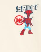Toddler Marvel™ Spider-Man Short-Sleeve Graphic Tee - Cream, image 3 of 3 slides