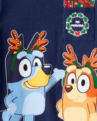 Toddler Boy Christmas Bluey™ Long-Sleeve Graphic Tee - Navy, image 2 of 2 slides