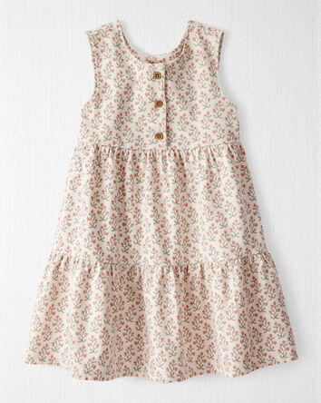 Toddler Organic Cotton Floral-Print Dress, 