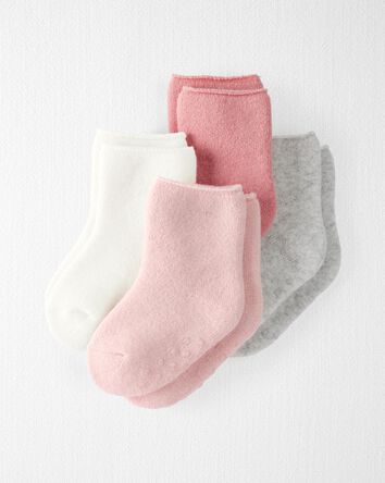 Baby 4-Pack No-Slip Ankle Socks, 