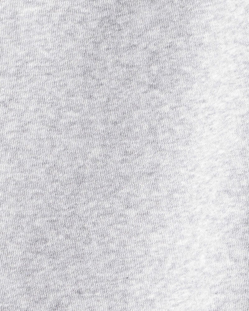 Boys Solid Fleece Drawstring Joggers - Grey, image 3 of 4 slides