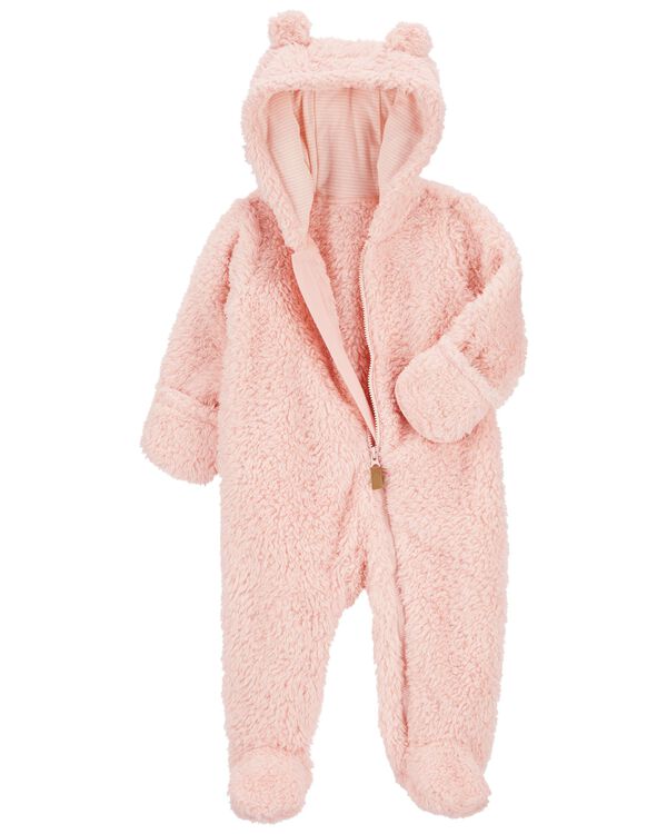 Pink Baby Sherpa Pram