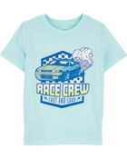 Toddler 2-Piece Race Crew Graphic Tee & Pull-On Cotton Shorts Set
, image 2 of 4 slides