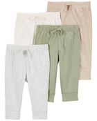 Baby 4-Pack Pull-On Pants, image 1 of 2 slides