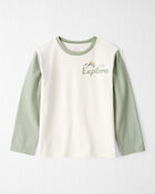 Kid Organic Cotton Let's Explore Long-Sleeve Tee, image 1 of 6 slides