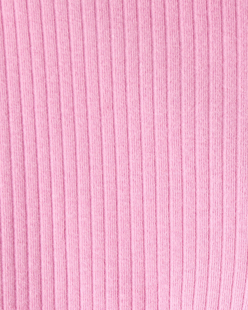 Toddler Girl Cotton Rib Pull-On Stretch Leggings - Purple, image 3 of 4 slides