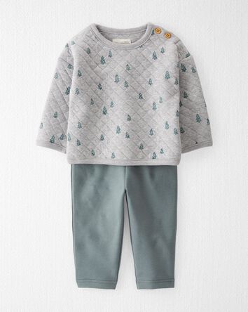Baby 2-Piece Quilted Set Made With Organic Cotton, 