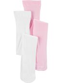 White/Pink - Kid 2-Pack Tights