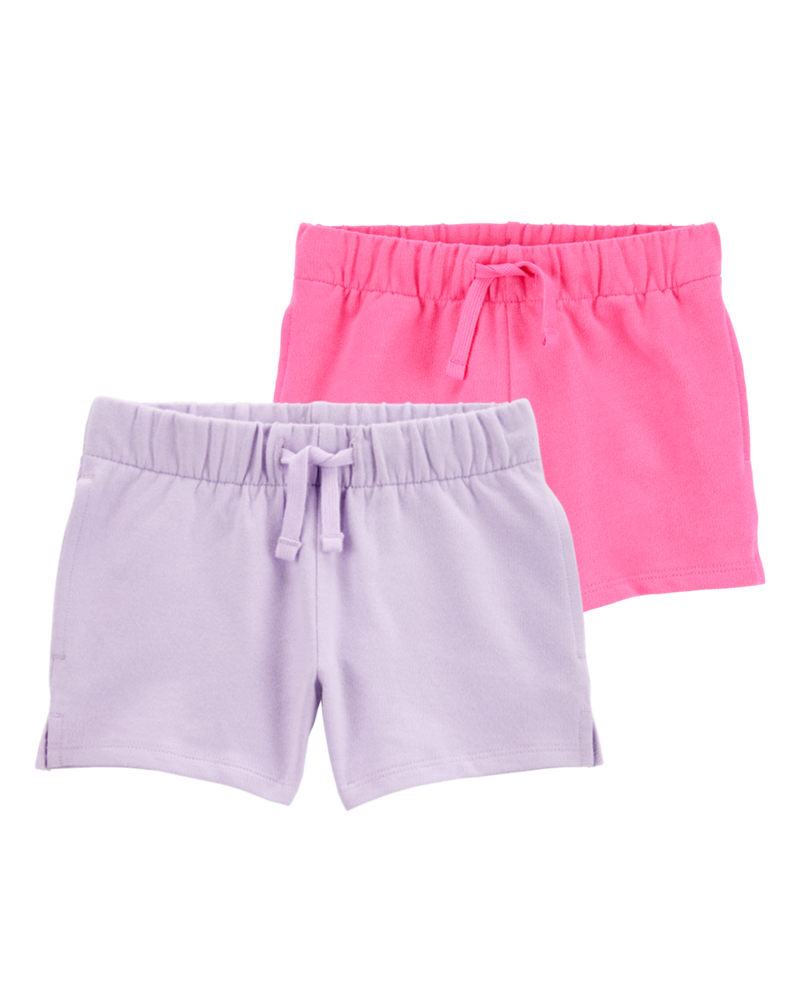 Baby 2-Pack Pull-On French Terry Shorts, image 1 of 7 slides