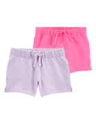 Baby 2-Pack Pull-On French Terry Shorts, image 1 of 7 slides