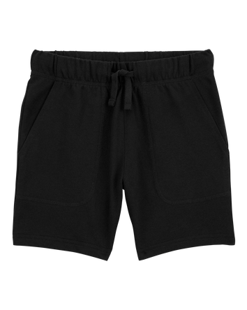 Boys Pull-On French Terry Shorts - Black, 