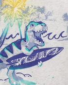 Toddler Dinosaur Surfing Jersey Tee, image 2 of 2 slides
