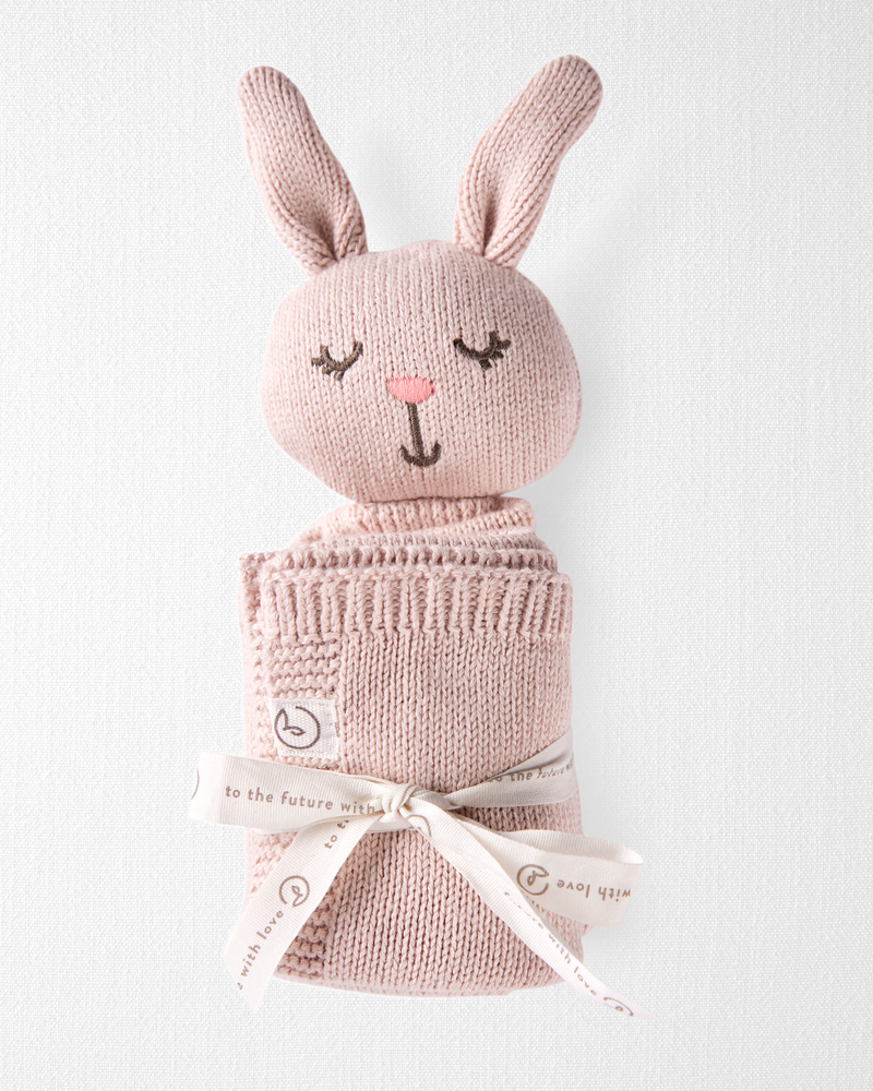 Baby Organic Cotton Bunny Lovey, image 2 of 3 slides