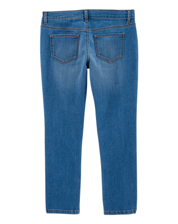 Kid Medium Blue Wash Plus-Fit Skinny-Leg Jeans, 