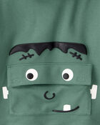 Toddler Halloween Frankenstein Pullover Hoodie - Green, image 2 of 3 slides