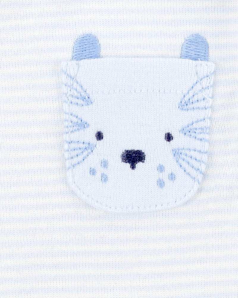 Baby 5-Pack Animals Short-Sleeve Cotton Bodysuits, image 8 of 10 slides