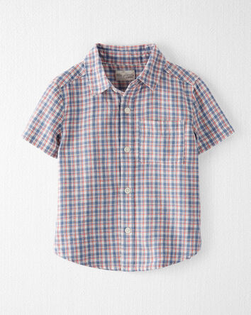 Toddler Plaid Button-Front Shirt Made With LENZING™ ECOVERO™ , 