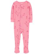 Toddler 1-Piece Unicorn Thermal Footie Pajamas, image 1 of 4 slides