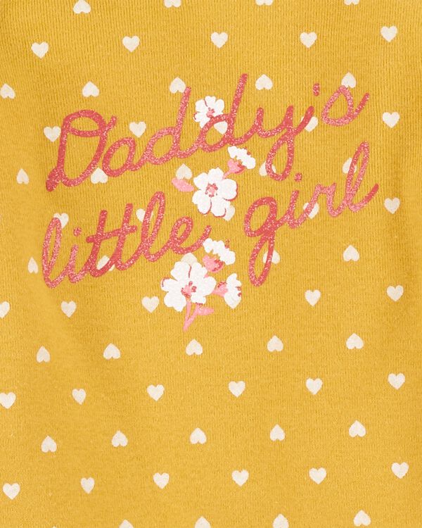 Multi Baby 3Piece Daddy's Little Girl Jumpsuits & Headwrap Set