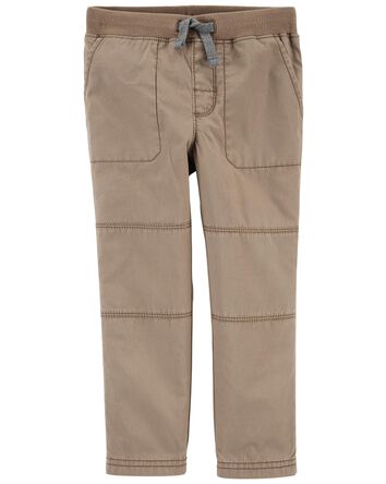 Baby Ribbed Waist Stitch Detail Pants, 
