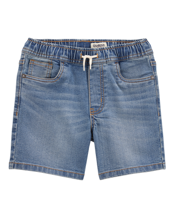 Kid Pull-On Denim Short - Blue Wash, 