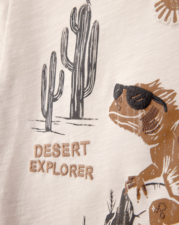 Baby Desert Lizard Graphic Tee - Ivory, 
