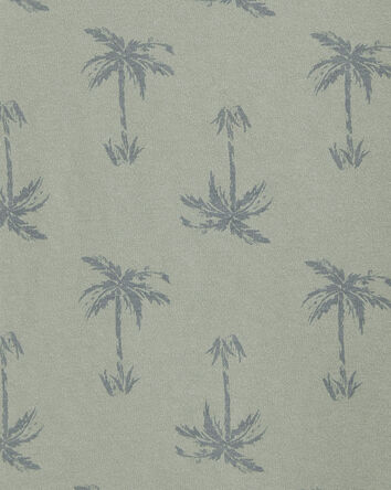 Kid Palm Tree Print Tee - Green, 