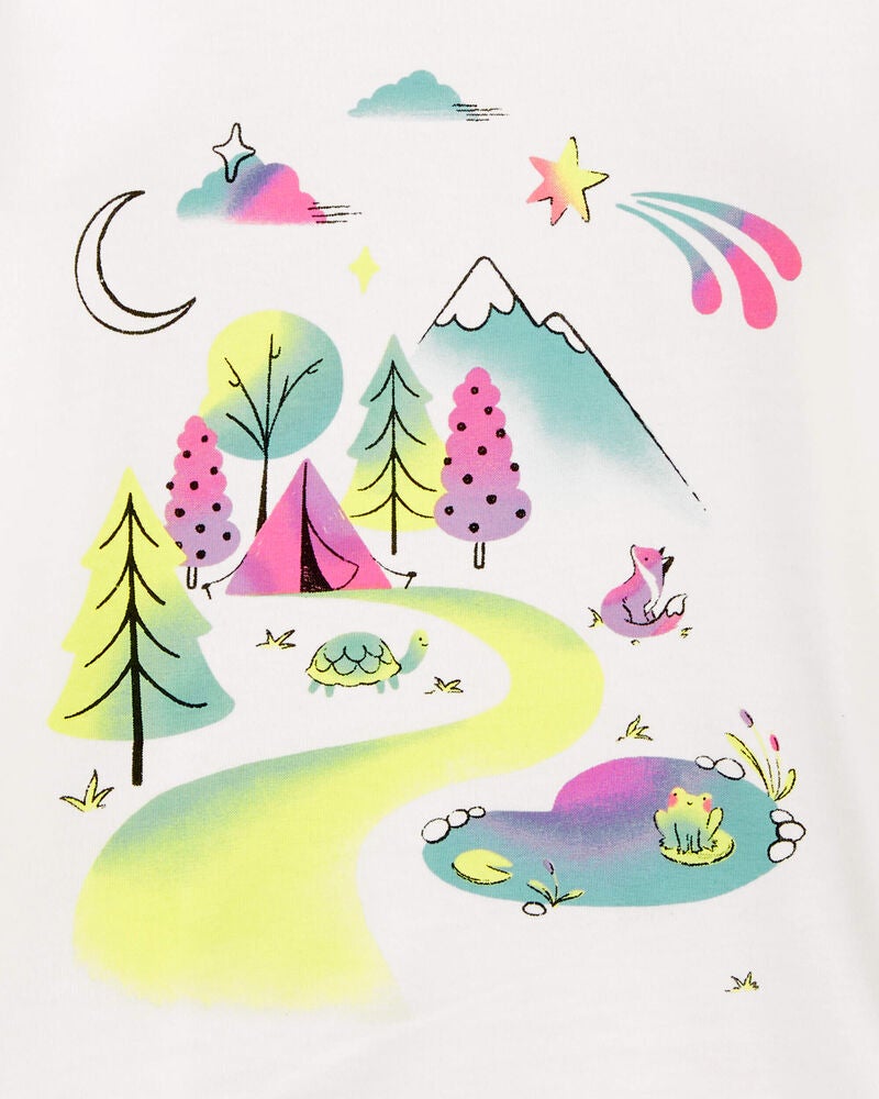Kid Mountain Scene Cotton Blend Graphic Tee, image 2 of 3 slides