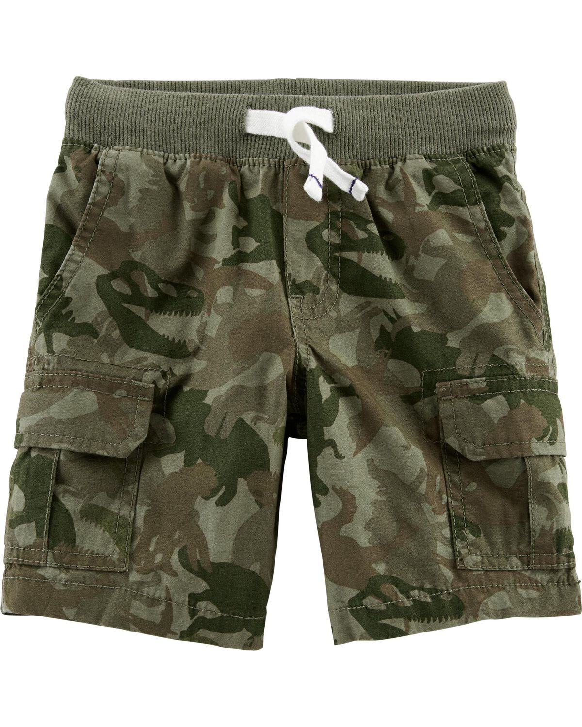 Camo Pull-On Cargo Shorts