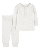Baby 2-Piece PurelySoft Outfit Set - Grey, image 1 of 6 slides