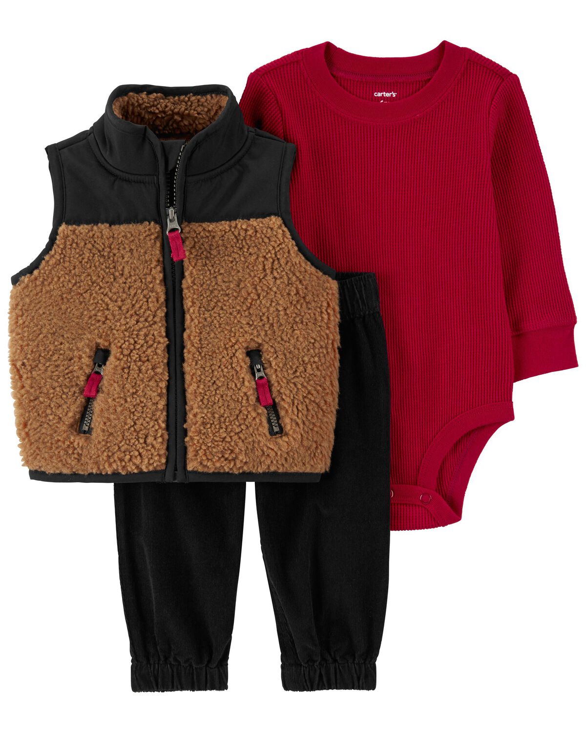 Multi Baby 3Piece Little Vest Set