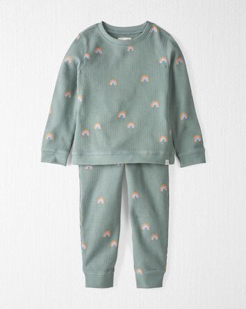 Toddler 2-Piece Waffle Knit Set Made With Organic Cotton, 