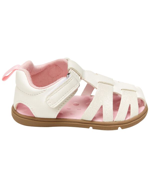 White Baby Every Step Fisherman Sandals | carters.com