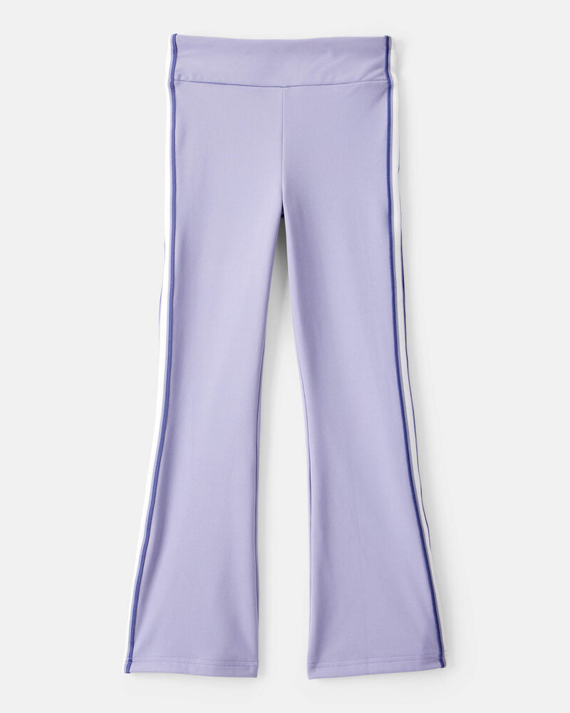 Girls Knit Flare Active Pants - Blue, image 2 of 5 slides