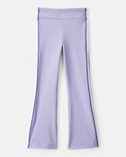 Girls Knit Flare Active Pants - Blue, image 2 of 5 slides