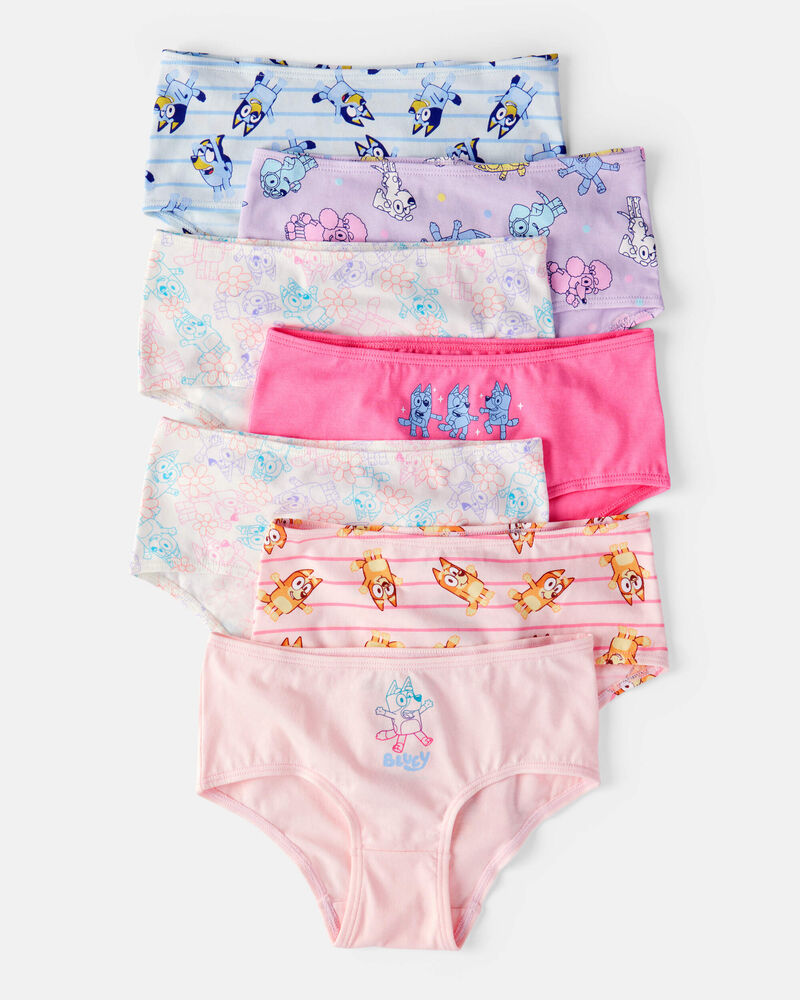 Girls 7-Pack Bluey™ Brief Underwear, image 1 of 3 slides