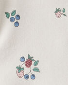 Baby Organic Cotton French Terry Dress in Berry Blossom Print, image 4 of 7 slides