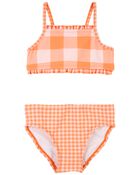 Baby Gingham Ruffle 2-Piece Bikini, image 1 of 5 slides