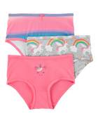 3-Pack Rainbow Print  Brief Stretch Cotton Underwear, image 1 of 2 slides