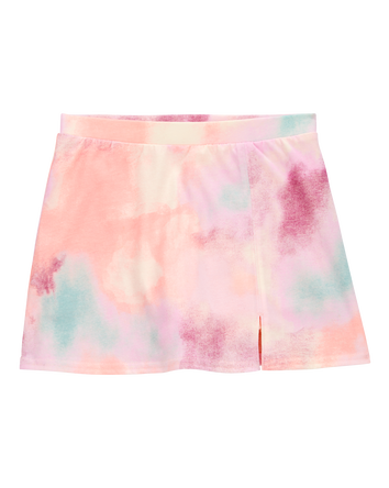 Kid Tie-Dye Pull-On Golf Skort - Pink/Blue, 