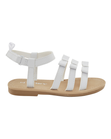 Toddler Strappy Sandals - White, 