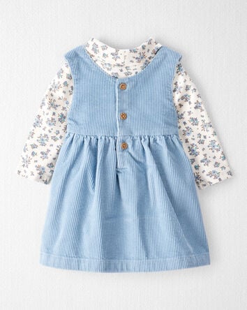 Baby Girl 2-Piece Organic Cotton Jumper Set, 