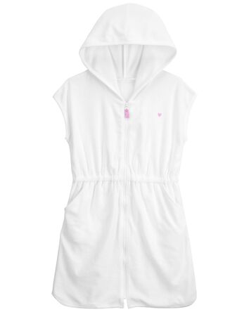 Kid Hooded Zip-Up Cover-Up, 