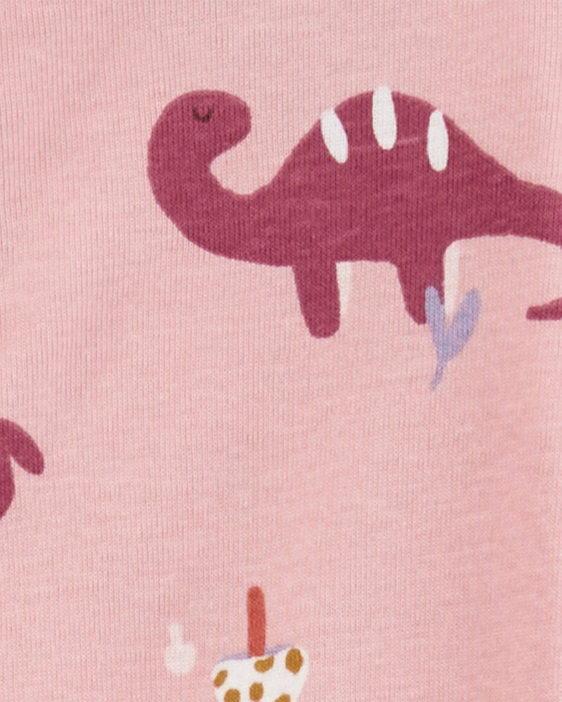 Baby 1-Piece Dinosaur 100% Snug Fit Cotton Footie Pajamas, image 2 of 5 slides