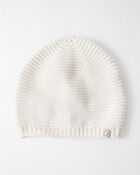 Baby Organic Cotton Sweater Knit Cap, image 1 of 4 slides